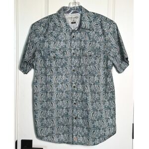 Cody James Mens Medium Paisley Short Sleeve Authentic Western Button Up Shirt‎